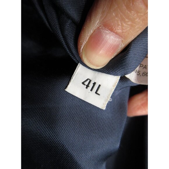 VINTAGE Hart Schaffner Marx Sport Coat 41 Long Blazer Wool Plaid USA * - Picture 14 of 16